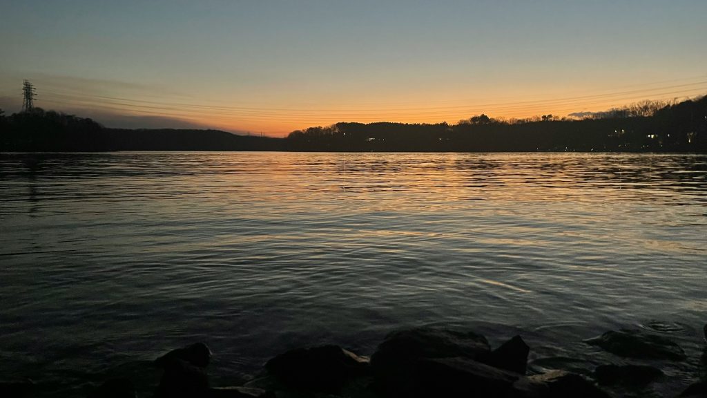 Kayak fishing old hickory lake at sunrise or sunset can be relaxing and rewarding.