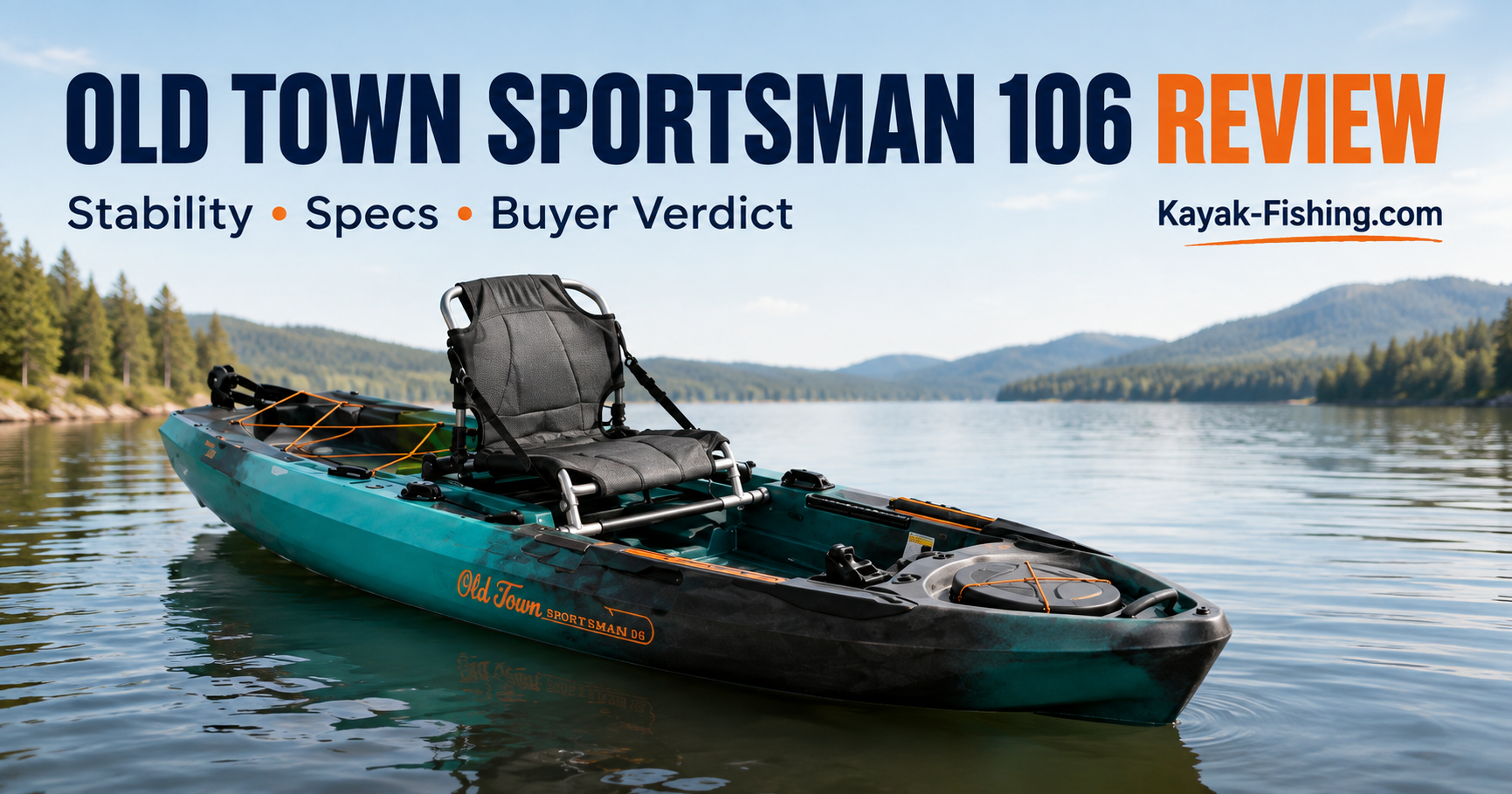 Old Town Sportsman 106 paddle fishing kayak review