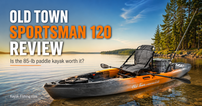 Old Town Sportsman 120 paddle fishing kayak review